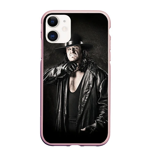 Чехол iPhone 11 матовый Гробовщик 2 / 3D-Светло-розовый – фото 1