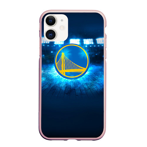 Чехол iPhone 11 матовый Golden State Warriors 6 / 3D-Светло-розовый – фото 1