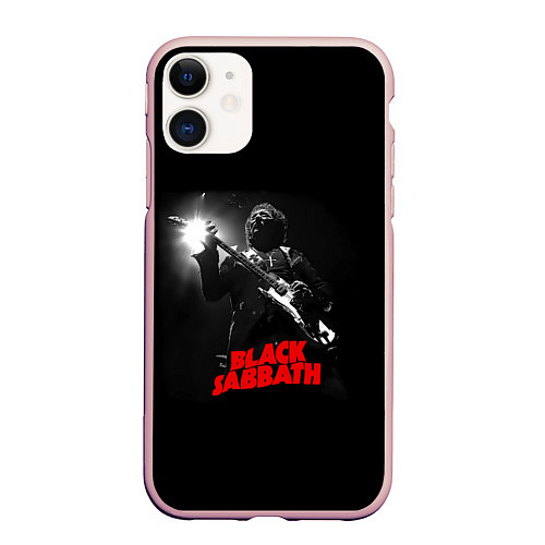 Чехол iPhone 11 матовый Black Sabbath / 3D-Светло-розовый – фото 1