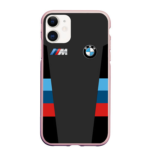 Чехол iPhone 11 матовый BMW 2018 Sport / 3D-Светло-розовый – фото 1