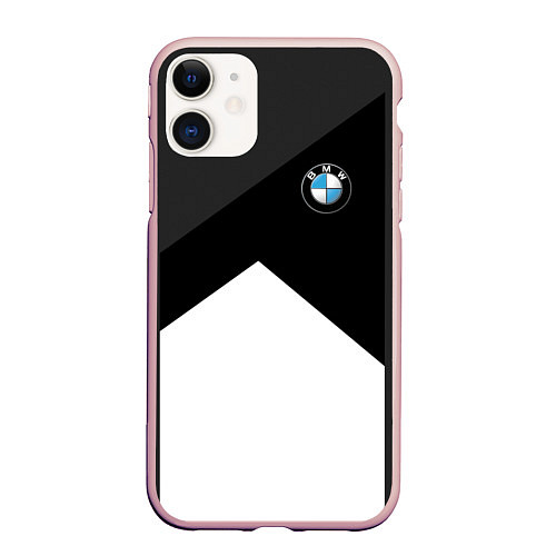 Чехол iPhone 11 матовый BMW 2018 SportWear 3 / 3D-Светло-розовый – фото 1