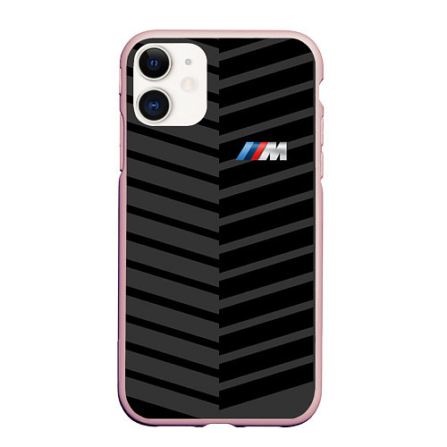 Чехол iPhone 11 матовый BMW Reverse / 3D-Светло-розовый – фото 1