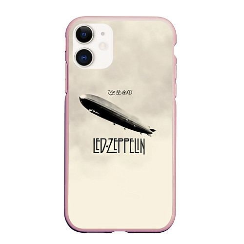 Чехол iPhone 11 матовый Led Zeppelin: Fly / 3D-Светло-розовый – фото 1