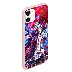Чехол iPhone 11 матовый No Game No Life Zero, цвет: 3D-светло-розовый — фото 2