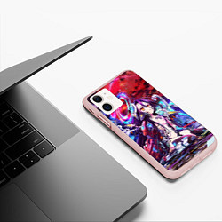 Чехол iPhone 11 матовый No Game No Life Zero, цвет: 3D-светло-розовый — фото 2