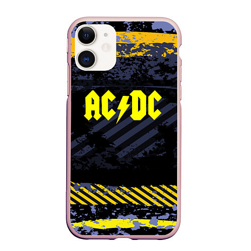 Чехол iPhone 11 матовый AC/DC: Danger Style / 3D-Светло-розовый – фото 1