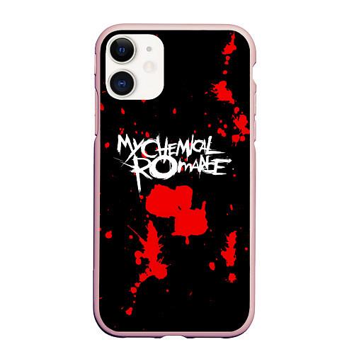 Чехол iPhone 11 матовый My Chemical Romance / 3D-Светло-розовый – фото 1
