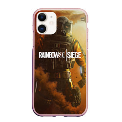 Чехол iPhone 11 матовый Rainbow Six Siege: Outbreak, цвет: 3D-светло-розовый