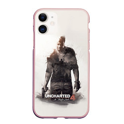 Чехол iPhone 11 матовый Uncharted 4: Nathan, цвет: 3D-светло-розовый