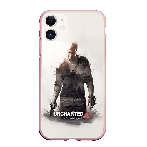 Чехол iPhone 11 матовый Uncharted 4: Nathan / 3D-Светло-розовый – фото 1