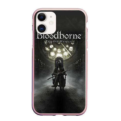 Чехол iPhone 11 матовый Bloodborne: Shrine / 3D-Светло-розовый – фото 1