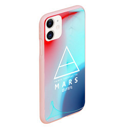 Чехол iPhone 11 матовый 30 STM: Light Neon, цвет: 3D-светло-розовый — фото 2