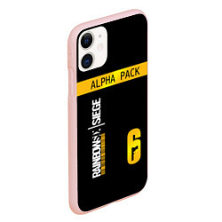 Чехол iPhone 11 матовый Rainbow Six Siege: Alpha Pack, цвет: 3D-светло-розовый — фото 2