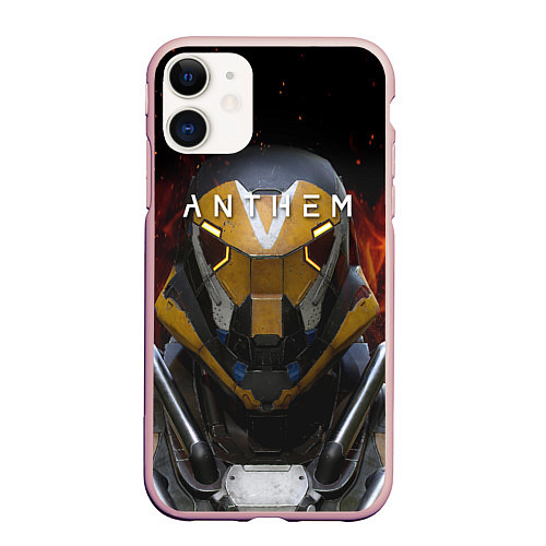 Чехол iPhone 11 матовый ANTHEM Soldier / 3D-Светло-розовый – фото 1