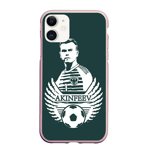 Чехол iPhone 11 матовый Akinfeev Style / 3D-Светло-розовый – фото 1