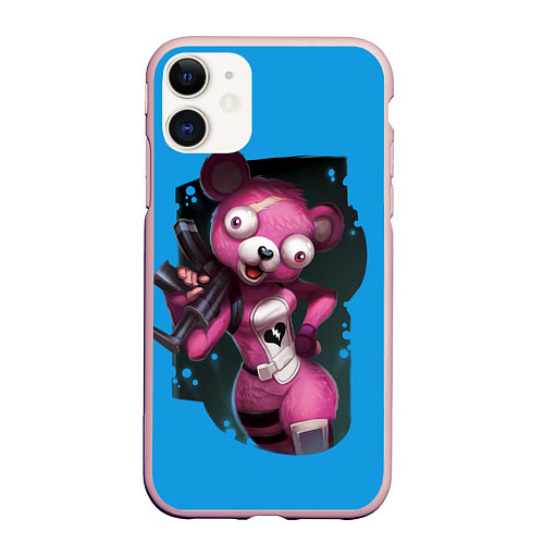 Чехол iPhone 11 матовый Cuddle Team Leader / 3D-Светло-розовый – фото 1