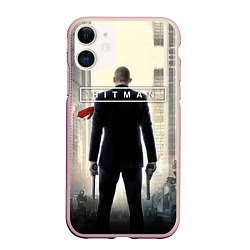 Чехол iPhone 11 матовый Hitman: Retribution, цвет: 3D-светло-розовый