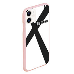 Чехол iPhone 11 матовый Fortnite: Гренадёр, цвет: 3D-светло-розовый — фото 2