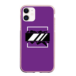 Чехол iPhone 11 матовый R6S: Mira, цвет: 3D-светло-розовый