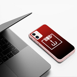 Чехол iPhone 11 матовый R6S KAPKAN, цвет: 3D-светло-розовый — фото 2