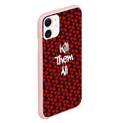 Чехол iPhone 11 матовый R6S: Kill Them All, цвет: 3D-светло-розовый — фото 2