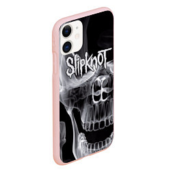 Чехол iPhone 11 матовый Slipknot Death, цвет: 3D-светло-розовый — фото 2