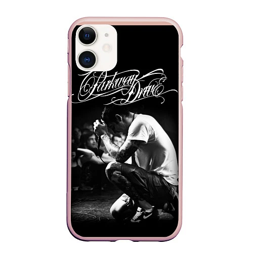 Чехол iPhone 11 матовый Parkway Drive / 3D-Светло-розовый – фото 1