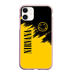 Чехол iPhone 11 матовый NIRVANA, цвет: 3D-светло-розовый