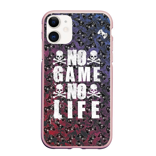 Чехол iPhone 11 матовый No Game No Life / 3D-Светло-розовый – фото 1
