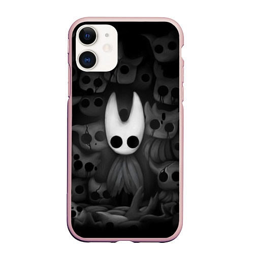 Чехол iPhone 11 матовый Hollow Knight / 3D-Светло-розовый – фото 1