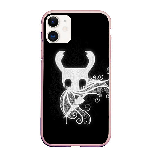 Чехол iPhone 11 матовый Hollow Knight / 3D-Светло-розовый – фото 1