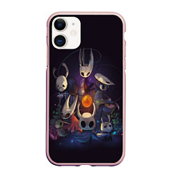 Чехол iPhone 11 матовый Hollow Knight, цвет: 3D-светло-розовый