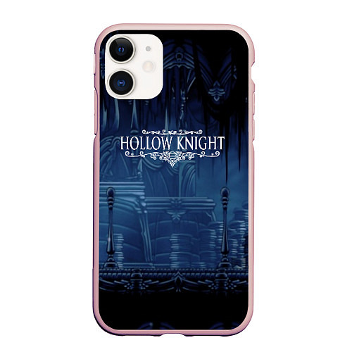 Чехол iPhone 11 матовый Hollow Knight: Darkness / 3D-Светло-розовый – фото 1