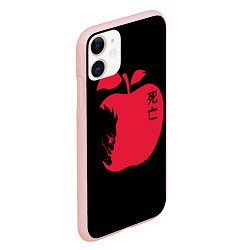 Чехол iPhone 11 матовый Яблоко Рюка, цвет: 3D-светло-розовый — фото 2