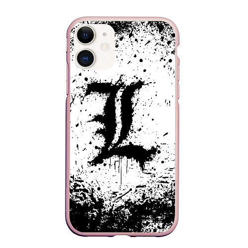 Чехол iPhone 11 матовый L textured / 3D-Светло-розовый – фото 1
