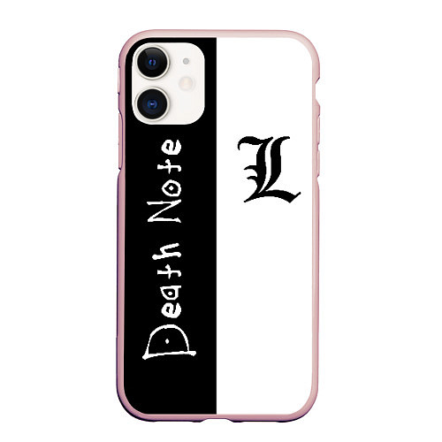Чехол iPhone 11 матовый Death Note 2 / 3D-Светло-розовый – фото 1