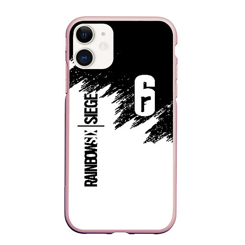 Чехол iPhone 11 матовый RAINBOW SIX SIEGE / 3D-Светло-розовый – фото 1