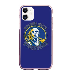 Чехол iPhone 11 матовый Stephen Curry, цвет: 3D-светло-розовый