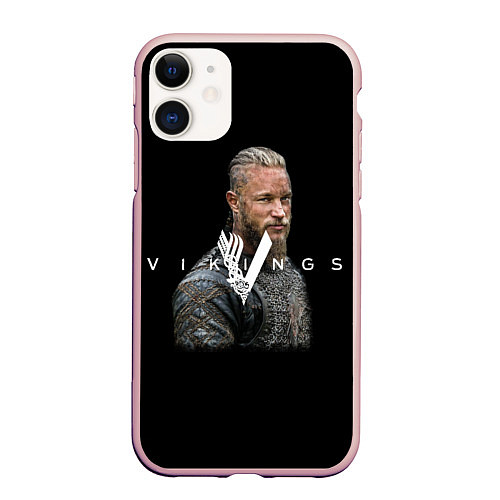 Чехол iPhone 11 матовый Vikings / 3D-Светло-розовый – фото 1