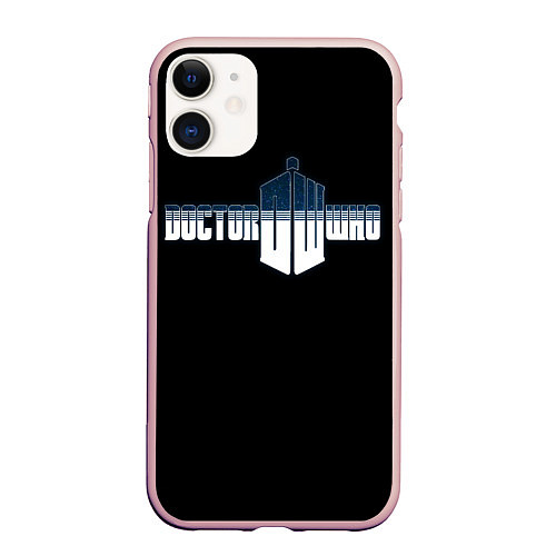 Чехол iPhone 11 матовый Doctor Who / 3D-Светло-розовый – фото 1