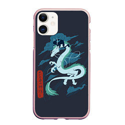 Чехол iPhone 11 матовый Princess Mononoke, цвет: 3D-светло-розовый