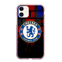 Чехол iPhone 11 матовый Chelsea, цвет: 3D-светло-розовый