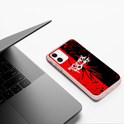 Чехол iPhone 11 матовый My Chemical Romance, цвет: 3D-светло-розовый — фото 2