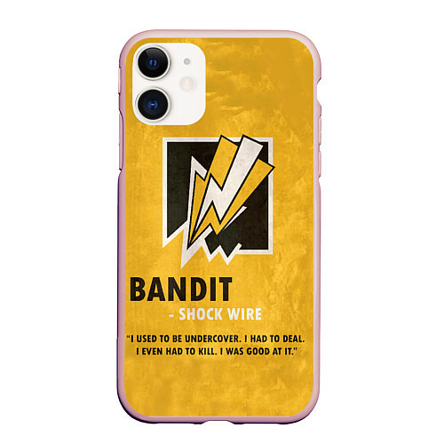 Чехол iPhone 11 матовый Bandit R6s / 3D-Светло-розовый – фото 1