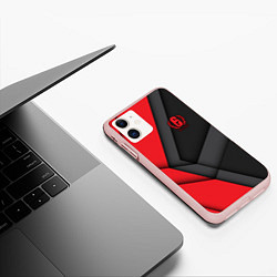 Чехол iPhone 11 матовый Rainbow Six Siege, цвет: 3D-светло-розовый — фото 2