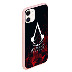Чехол iPhone 11 матовый ASSASSINS CREED, цвет: 3D-светло-розовый — фото 2