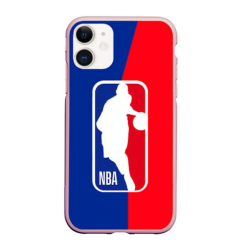 Чехол iPhone 11 матовый NBA Kobe Bryant / 3D-Светло-розовый – фото 1