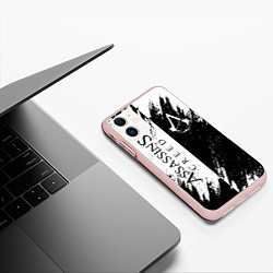 Чехол iPhone 11 матовый ASSASSIN'S CREED, цвет: 3D-светло-розовый — фото 2