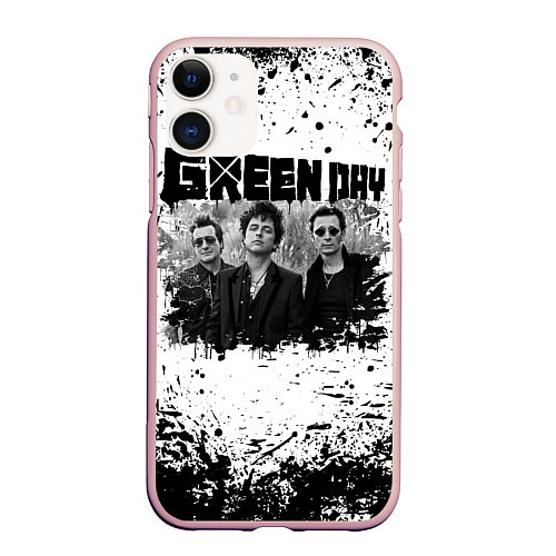 Чехол iPhone 11 матовый GreenDay / 3D-Светло-розовый – фото 1