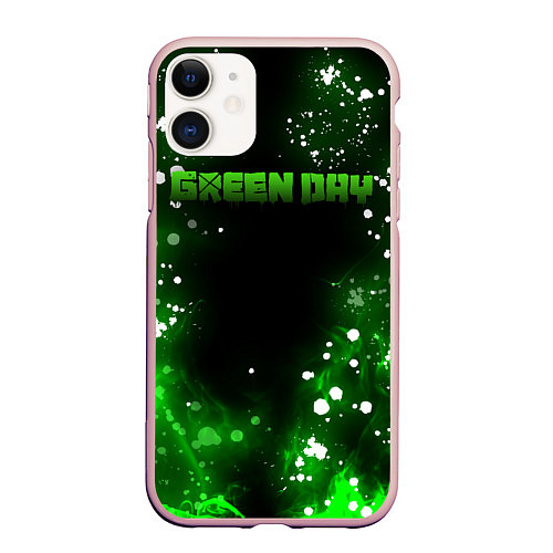 Чехол iPhone 11 матовый GreenDay / 3D-Светло-розовый – фото 1